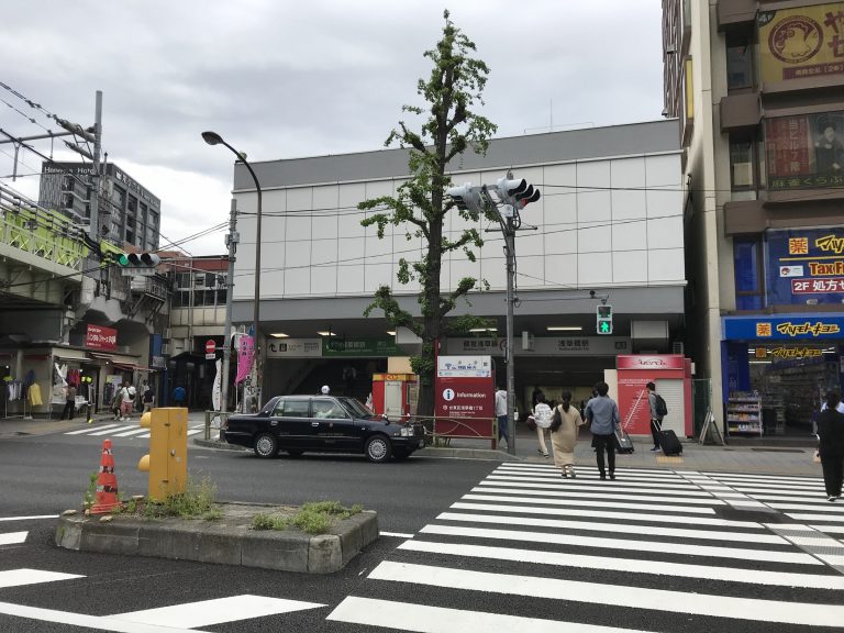 浅草橋駅東口の駅前（JR総武線・都営浅草線）